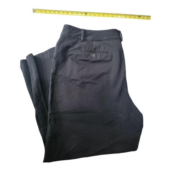 Chaps Denim Long Straight Leg Plus Size Black Jeans Size 24W - Picture 2 of 6